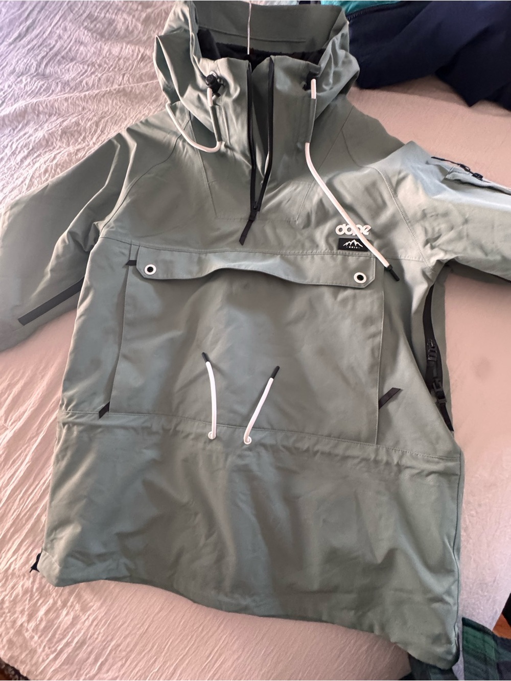 DOPE Sage Green Snowboard/ Ski Arnok Pullover Jacket - Picture 3 of 6